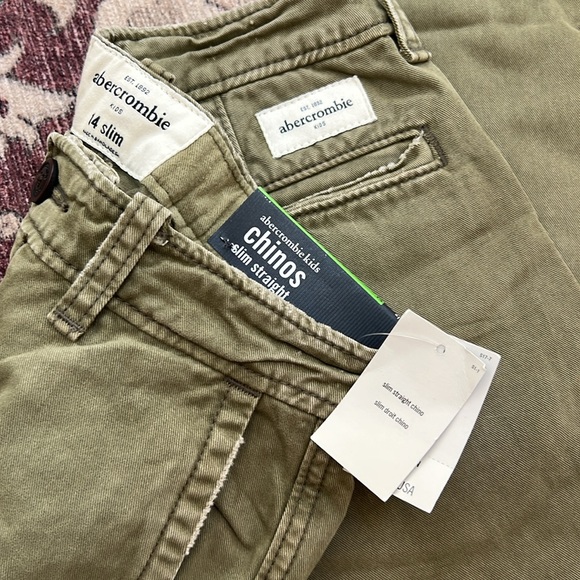 Abercrombie Kids Slim Straight Chino Pants - Picture 5 of 5
